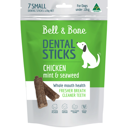Bell & Bone Dental Sticks Chicken, Mint & Seaweed SMALL