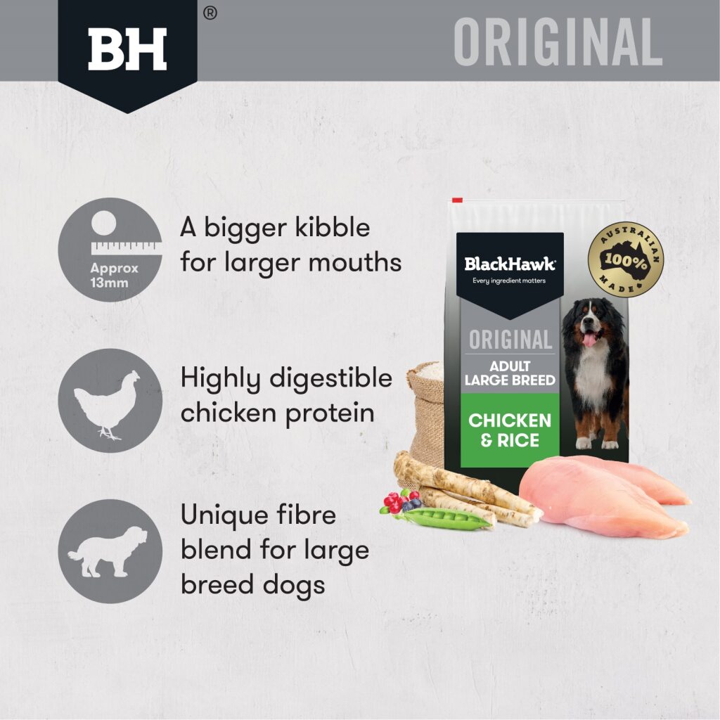 Black Hawk Dog Adult Large Breed Chicken & Rice 20kg