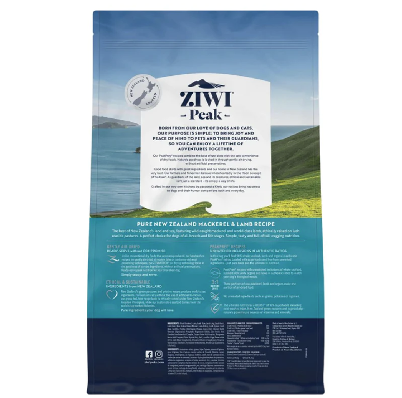 Ziwi Peak Dog Mackerel & Lamb