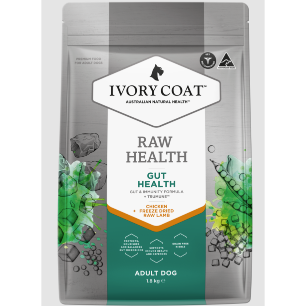 Ivory Coat Raw Health Dog Gut Health Chicken 1.8Kg
