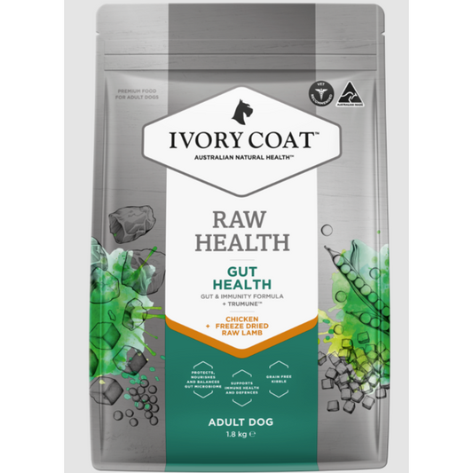 Ivory Coat Raw Health Dog Gut Health Chicken 1.8Kg