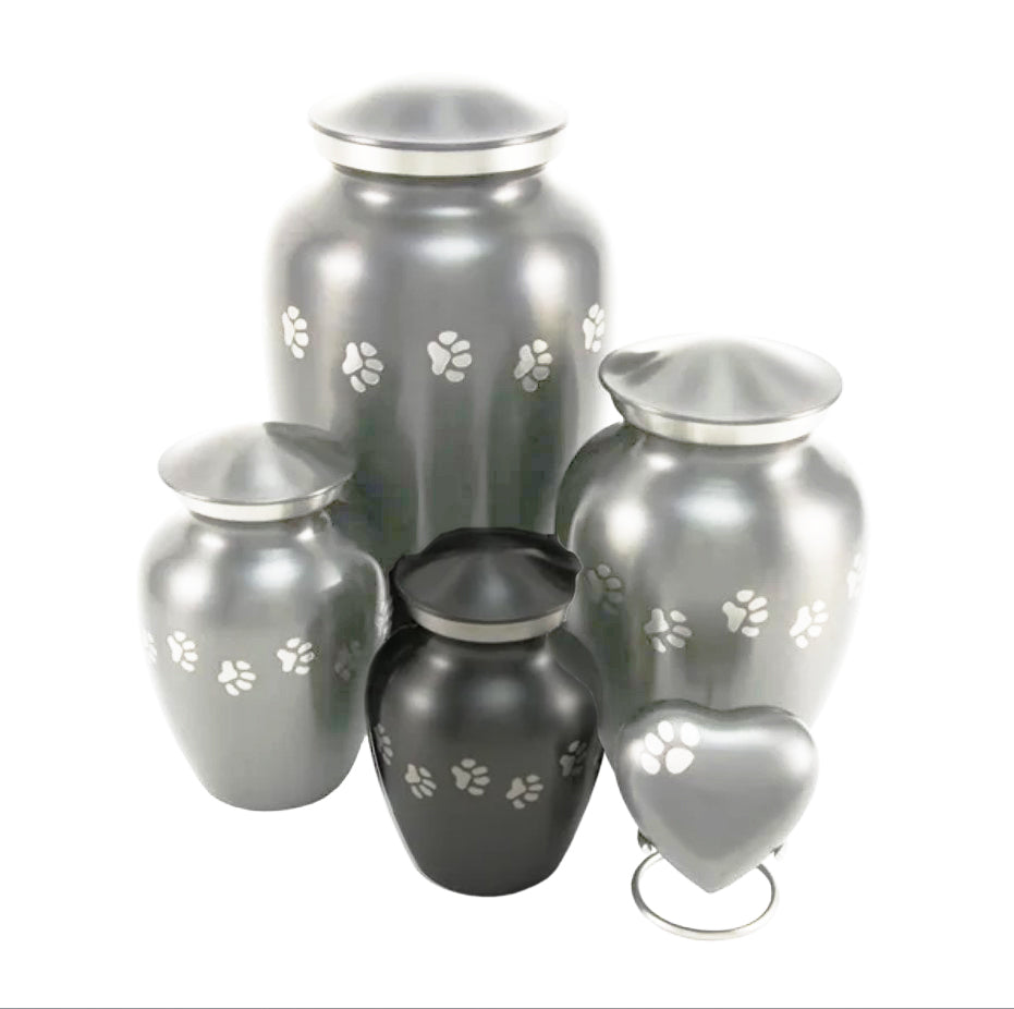 Pewter Paws Pet Memorial Urn Slate