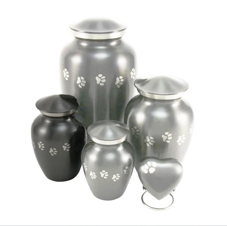 Pewter Paws Pet Memorial Urn Slate