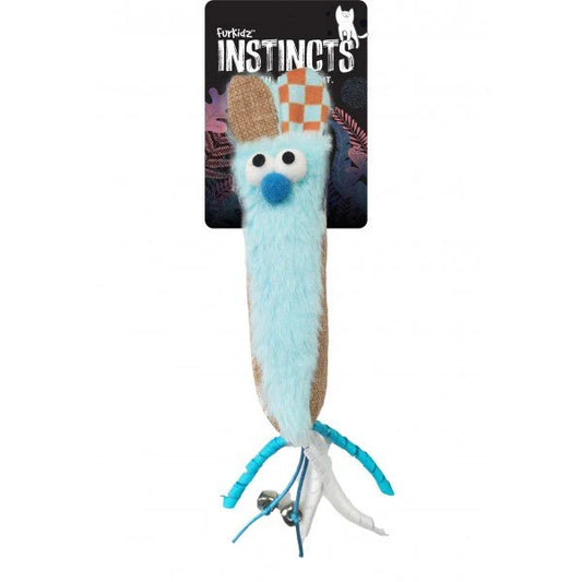 Furkidz Slinky Rabbit Light Blue 19cm