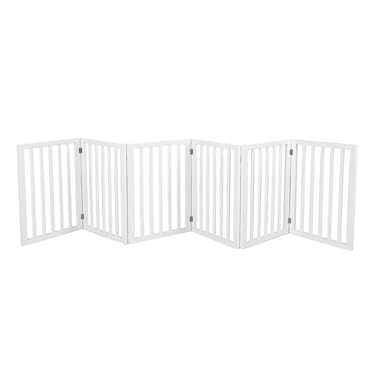 PaWz Wooden Pet Gate Dog Fence Safety White 100 Pack-1973193643762257920