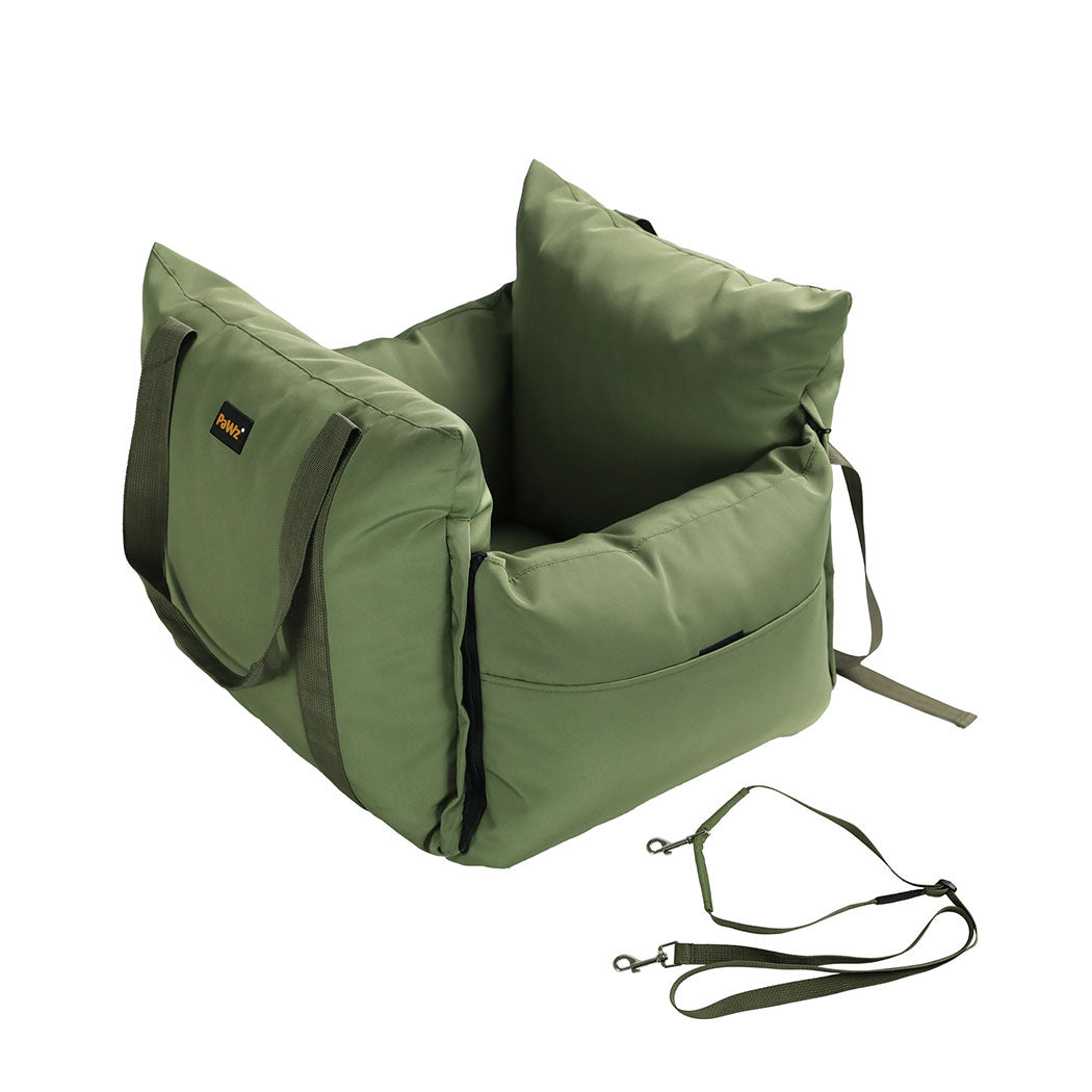 PaWz Dog Car Seat Booster Belt Green-1973193691761872896