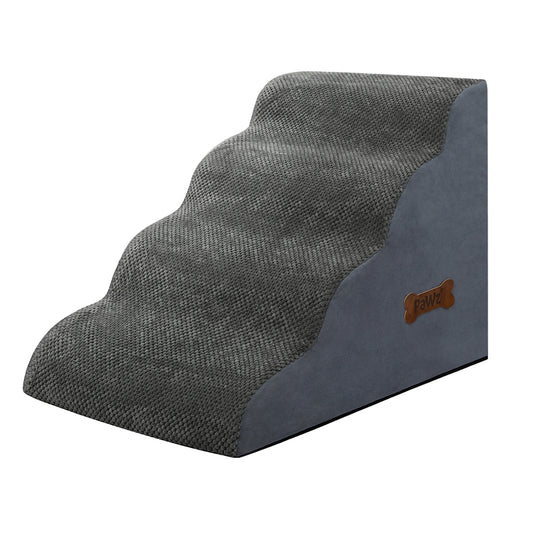 Pawz 4 Steps Pet Stairs Dog Ramp High Density Foam Grey-1973193539760295936
