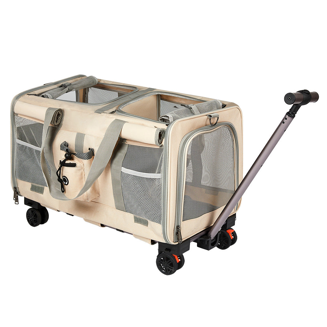 Pawz Pet Carrier 4 Wheel Portable Rolling Foldable-1973193525826818048