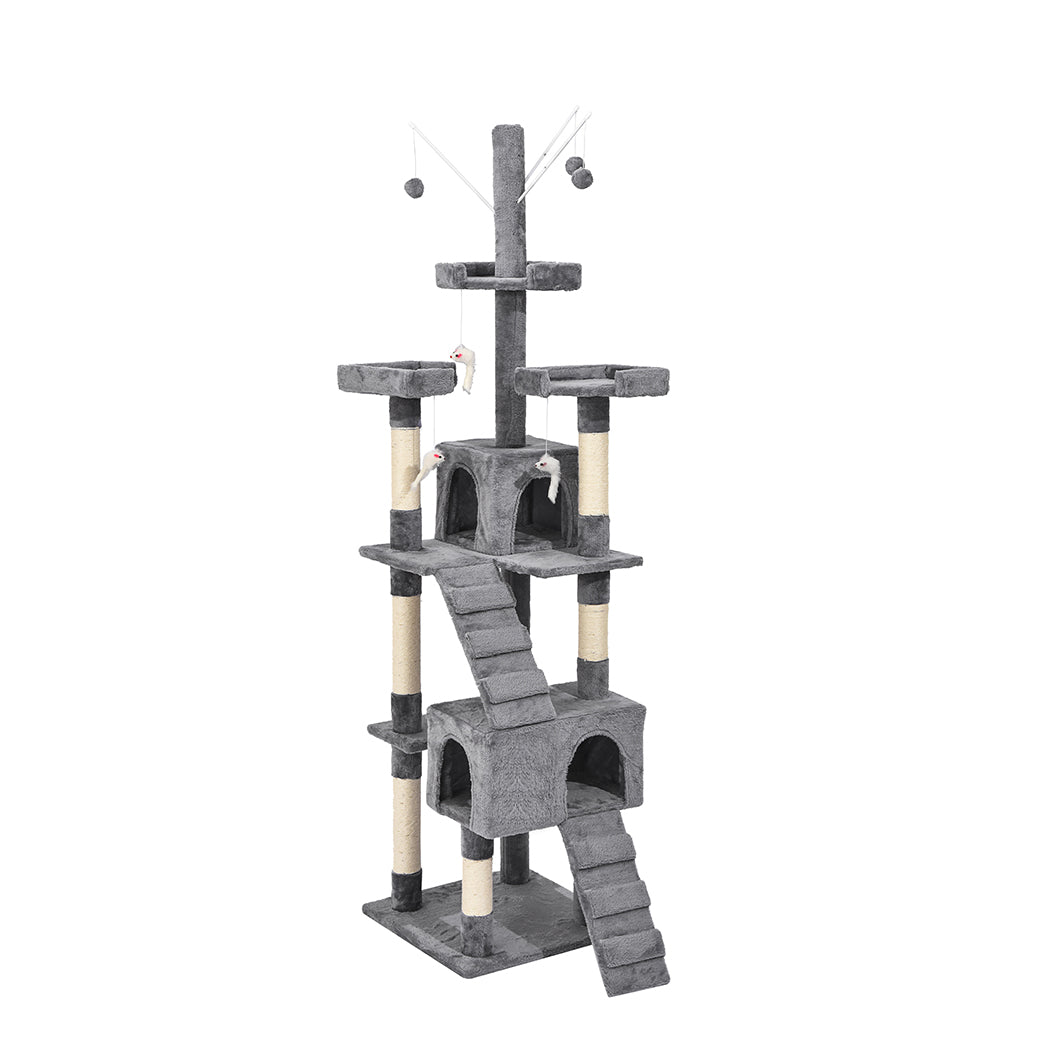 PaWz Cat Tree Scratching Post Scratcher Grey-1973193908397674496