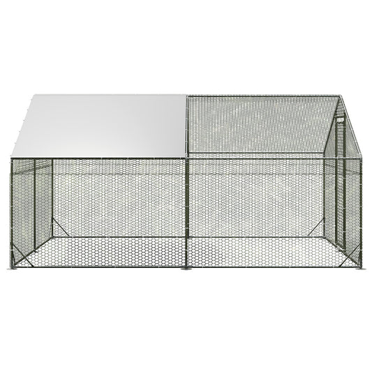 Pawz 400x300x194cm Large Metal Walk-in Chicken Coop Cage-1973193526388854785