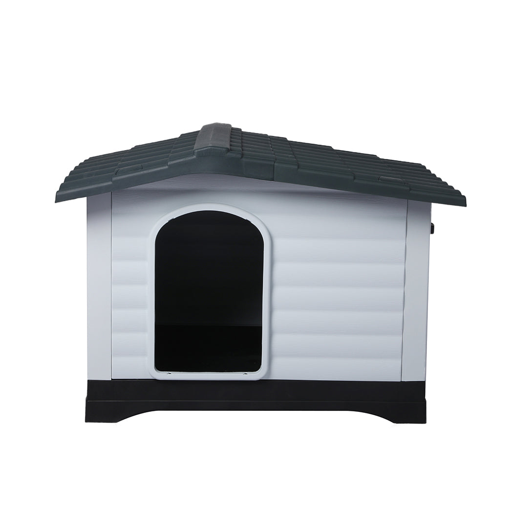 PaWz Dog Kennel Outdoor Indoor Plastic L Grey-1973193644752113665