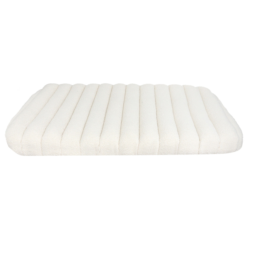 Pawz L Size Orthopedic Dog Bed with Sherpa Plush Removable Cover in White-1975420344915333121