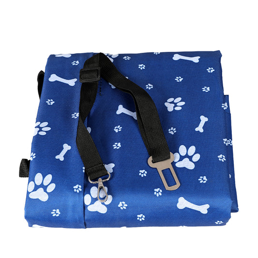 PaWz Pet Back Car Seat Cover Hammock Blue-1973193650611556353