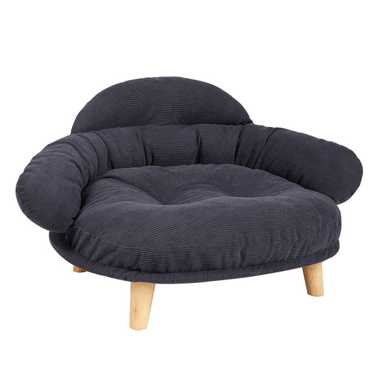 Pawz Elevated Pet Dog Cat Sofa Bed Couch L Size Grey-1973193511998197761