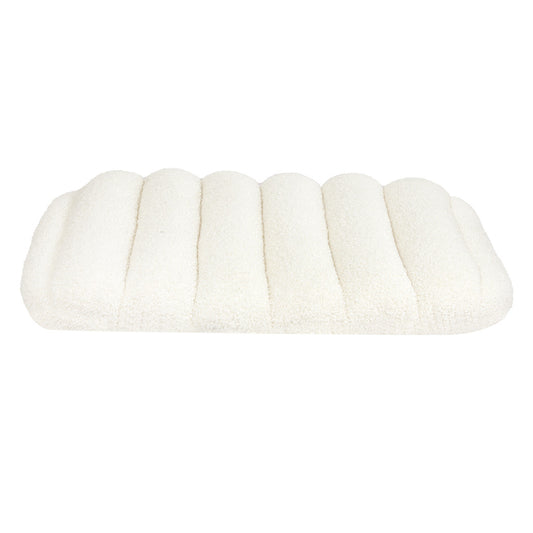 Pawz S Size Orthopedic Dog Bed with Sherpa Plush Removable Cover in White-1975420345624170497