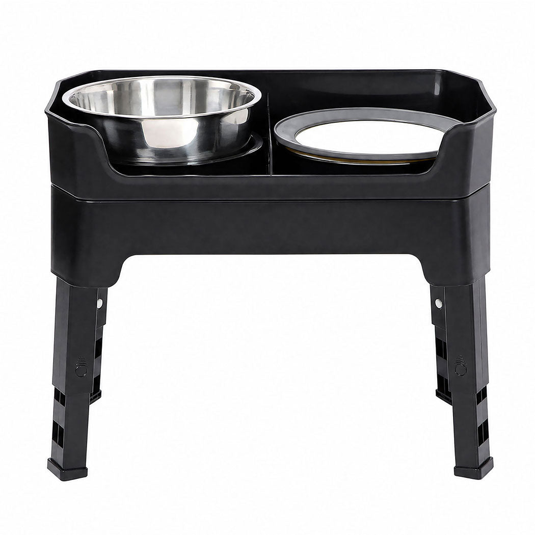 Pawz Raised Dog Bowls Adjustable Elevated Feeder Slow Feeder Lick Mat Foldable-2102558151810355201