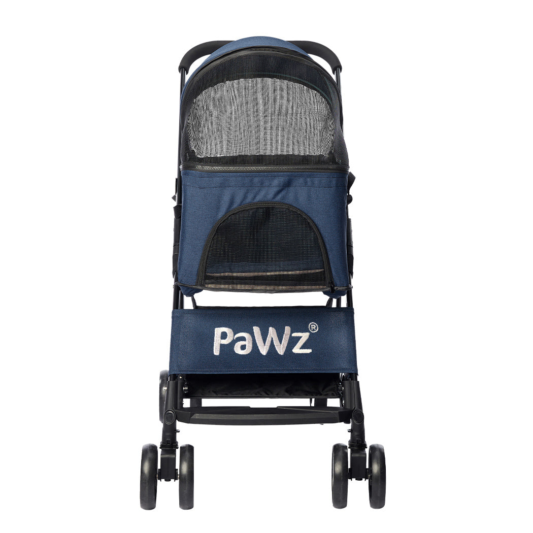 PaWz Large Pet Stroller Dog Cat Carrier Blue-1973193718429257729