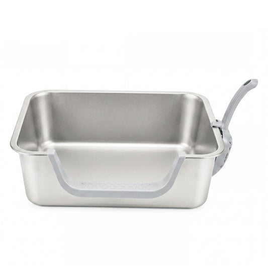 Pawz Stainless Steel Cat Litter Box Low Entry Tray Non-Stick Easy to Clean-2072893573862395905
