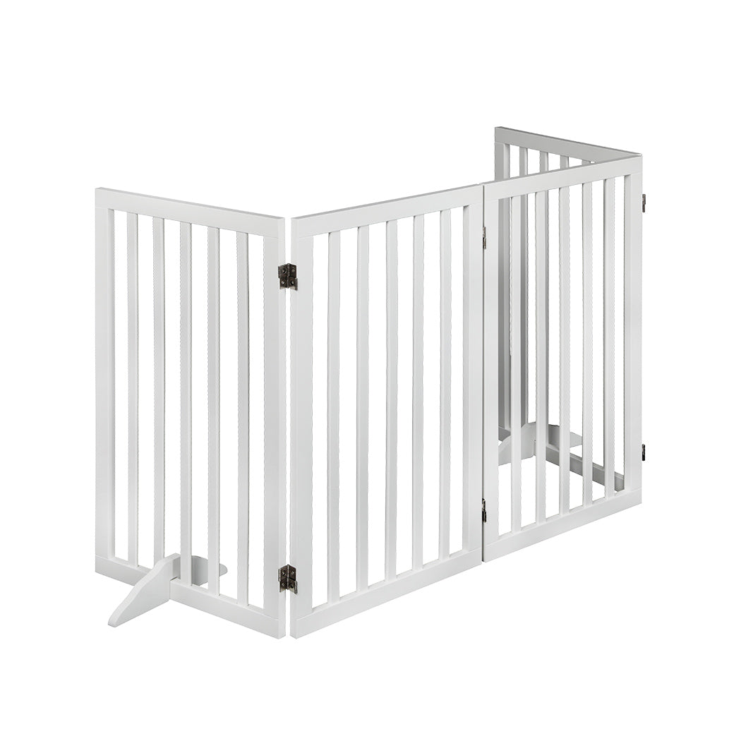 PaWz Wooden Pet Gate Dog Fence Safety White 800x 3MM-1975420452033662977