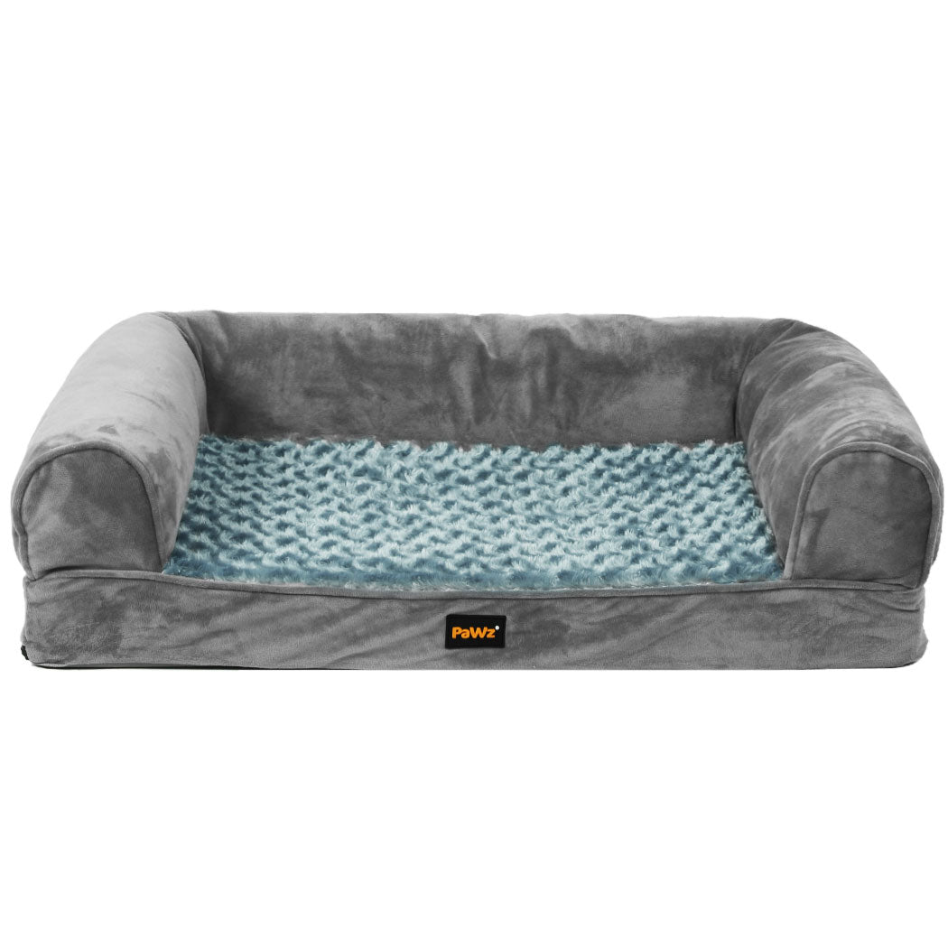 PaWz Pet Bed Sofa Dog Bedding Soft Warm L Grey Large-1973193626188124161