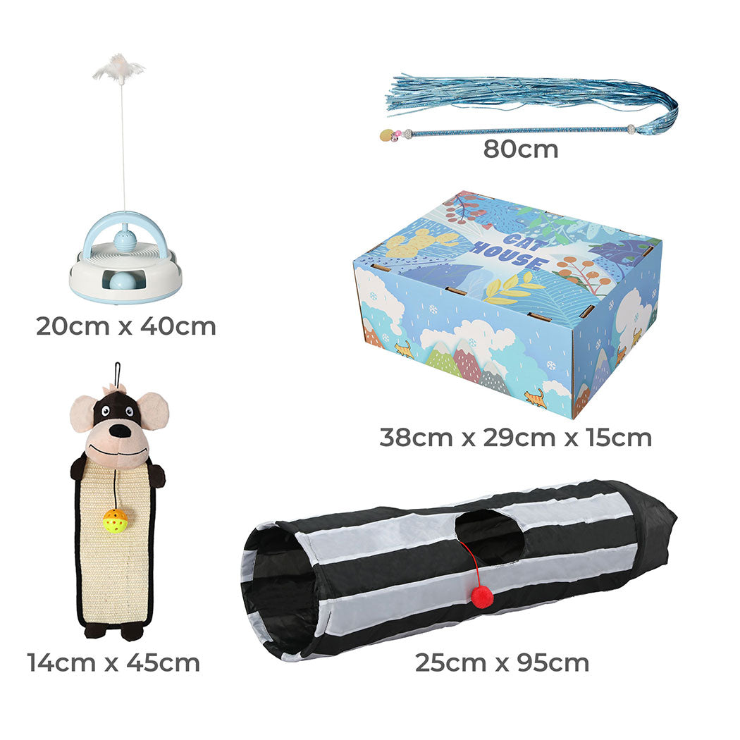 PaWz Interactive Pet Toy Set Cat Tunnel-1973194202980421634