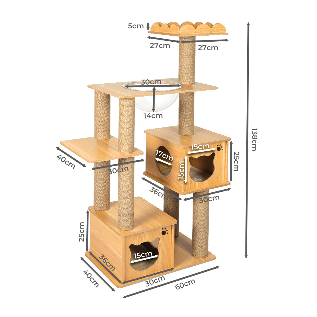 PaWz Cat Tree Scratching Post Scratcher-1975420460812341250