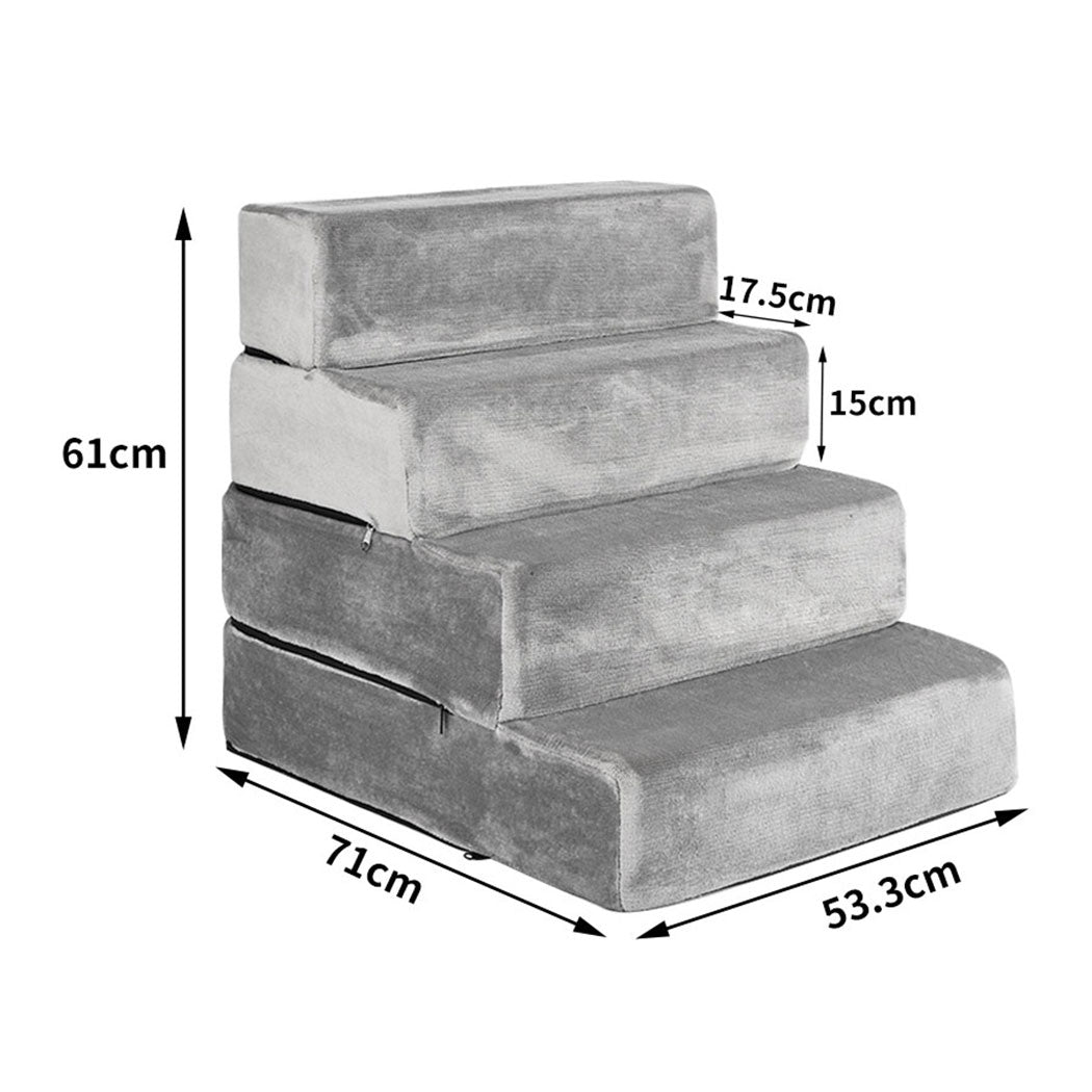 4 Step Ramps PaWz Pet Stair 4 Step Ramp Portable XX-Large – RSPCA World for Pets