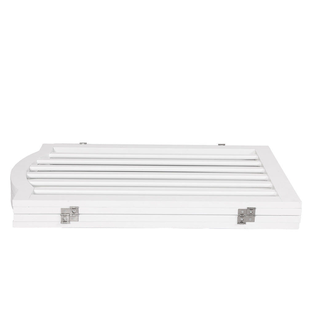 PaWz Wooden Pet Gate Dog Fence Safety White-1973193663785865219