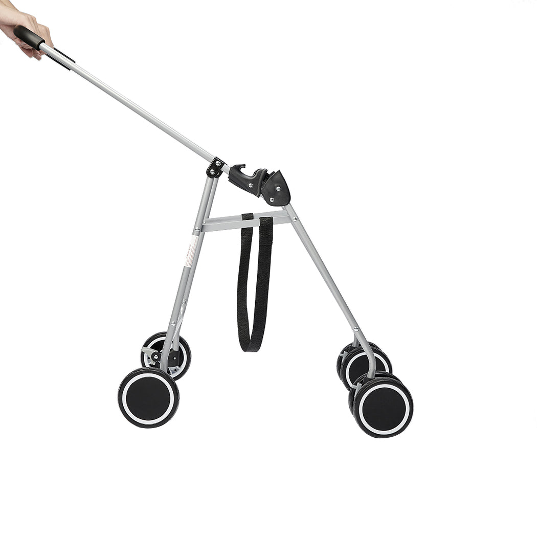 PaWz Pet Stroller Dog Cat Cage Carrier Black-1973193624489431044