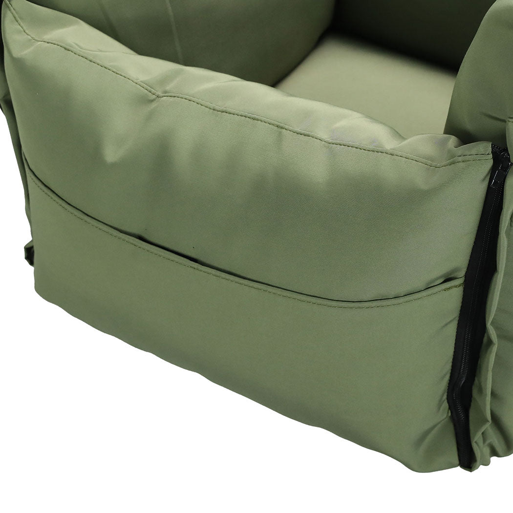 PaWz Dog Car Seat Booster Belt Green-1973193691761872900