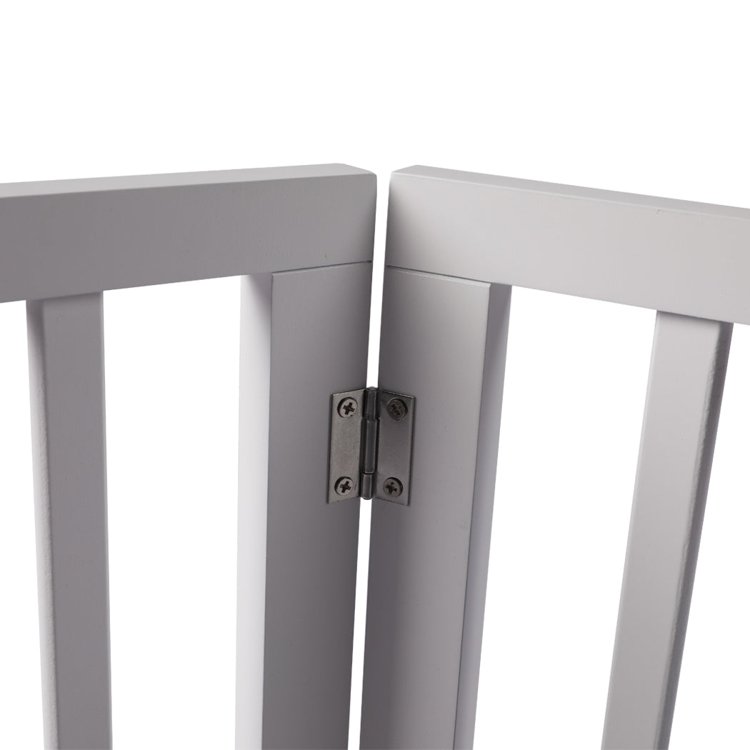 Wooden Pet Gate Dog Fence Retractable White 2000x 3MM-1973193642378137604