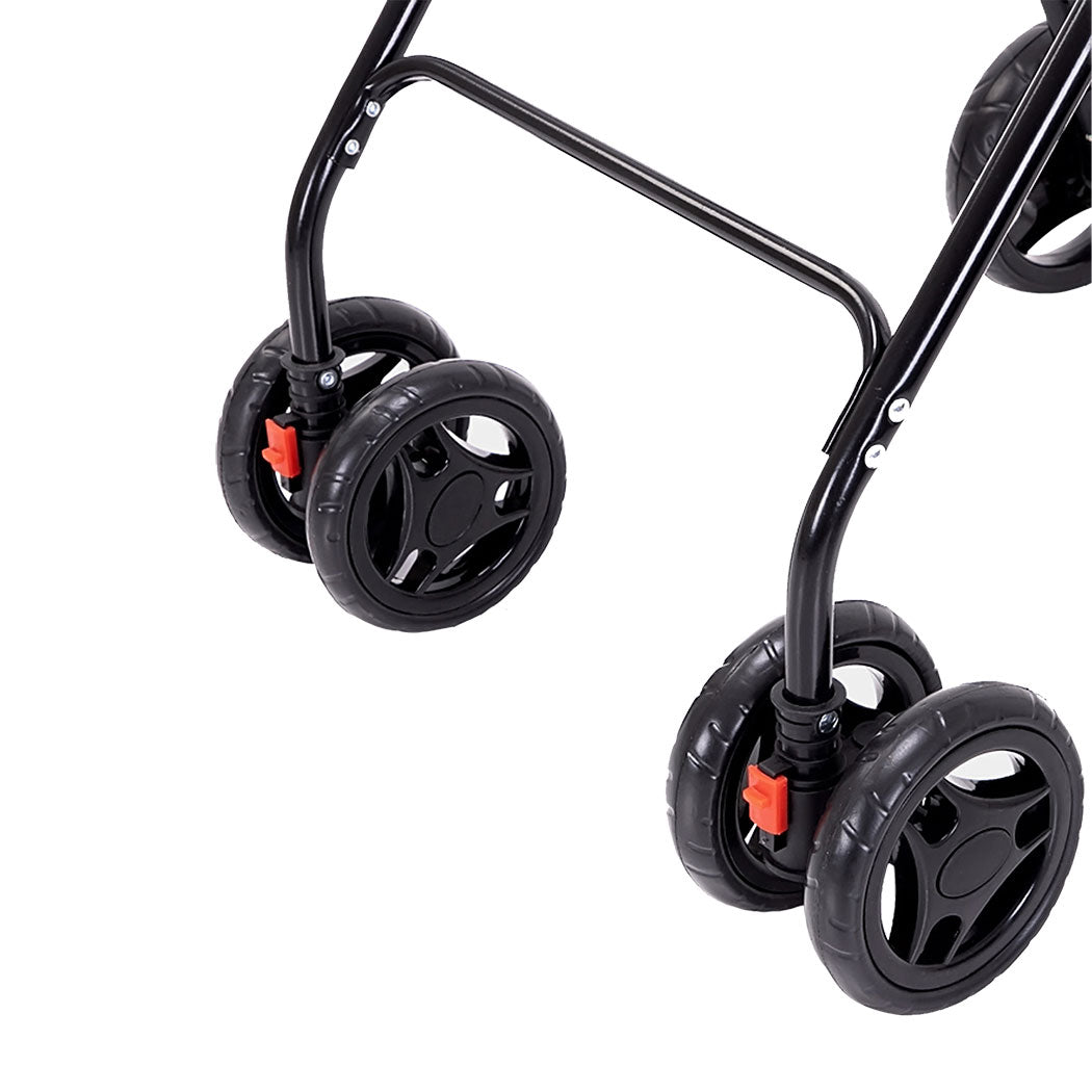 PaWz Two-tier Pet Stroller Double Dog-1973193720190865412