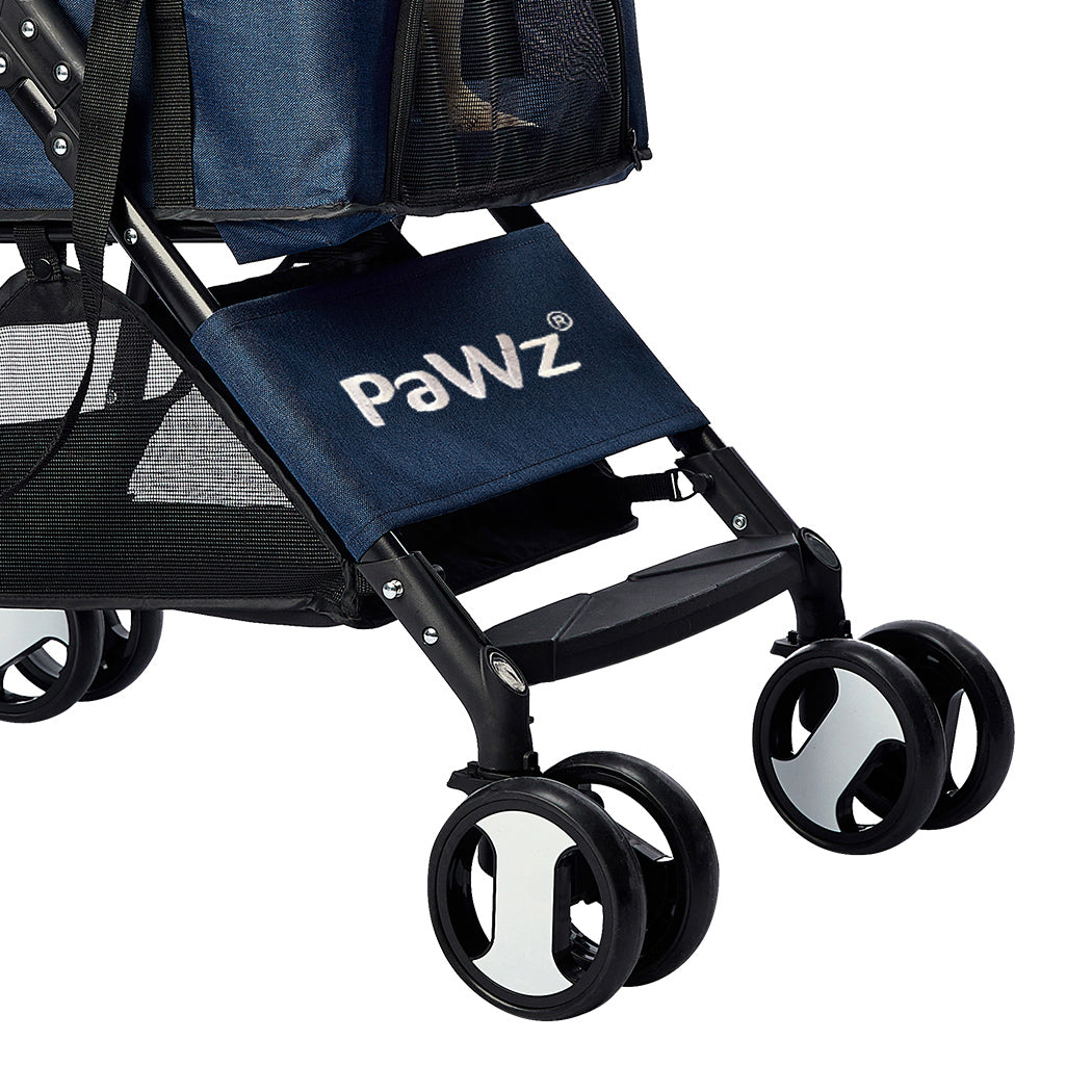 PaWz Large Pet Stroller Dog Cat Carrier Blue-1973193718429257732