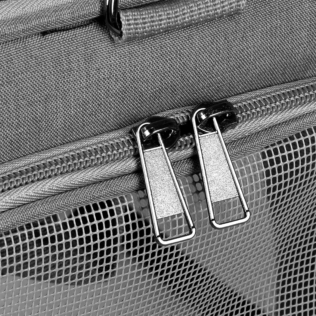 Pawz 3 in 1 Pet Soft Crate Dog Cat Carrier L Size Grey-1973193524862128133