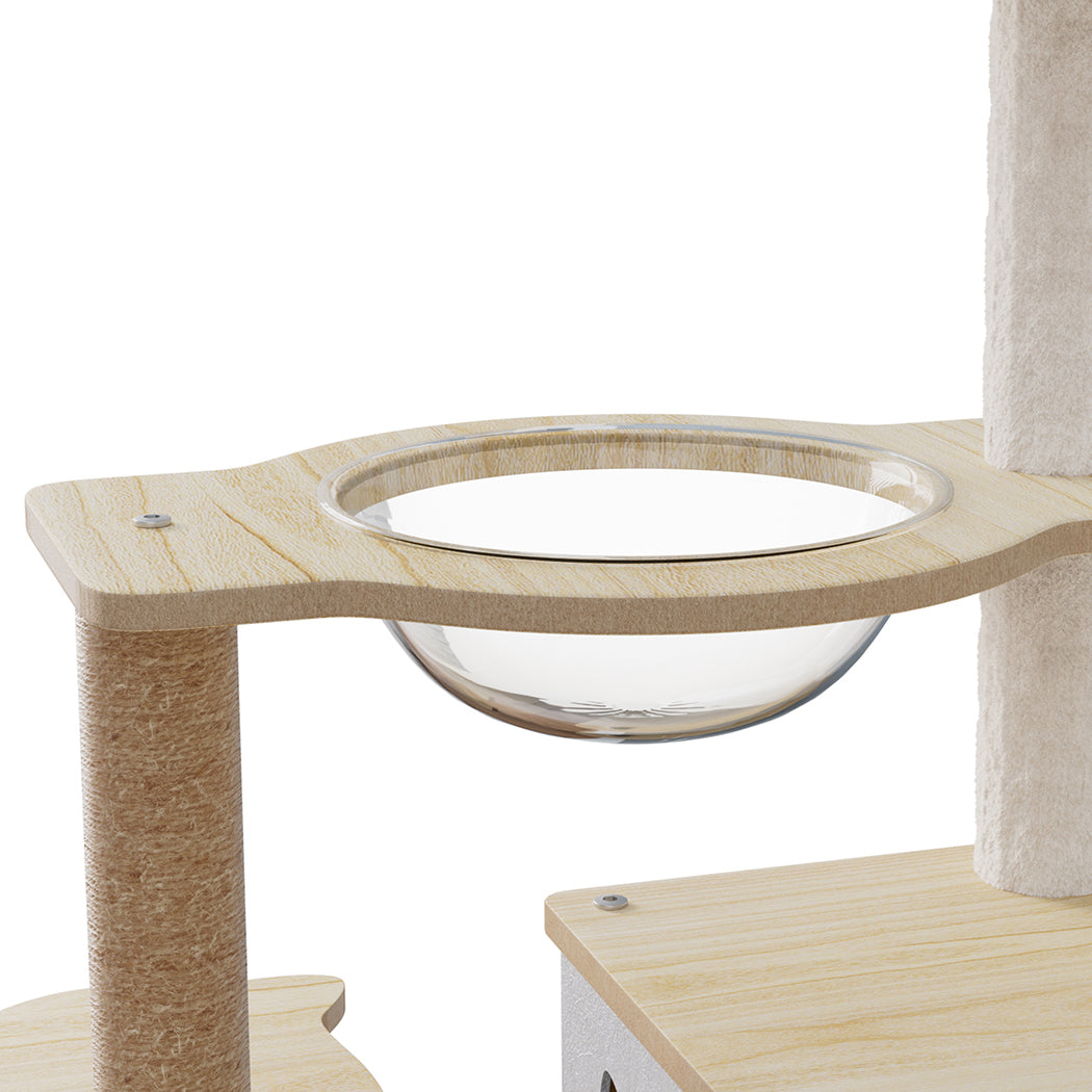 Pawz Cat Tree Tower Scratcher Wood Condo House 120cm-1996005457147334661