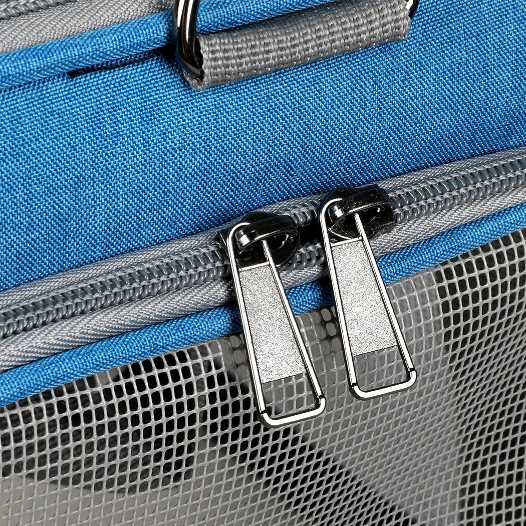 Pawz 3 in 1 Pet Soft Crate Dog Cat Carrier XL Size Blue-1975420341383729157