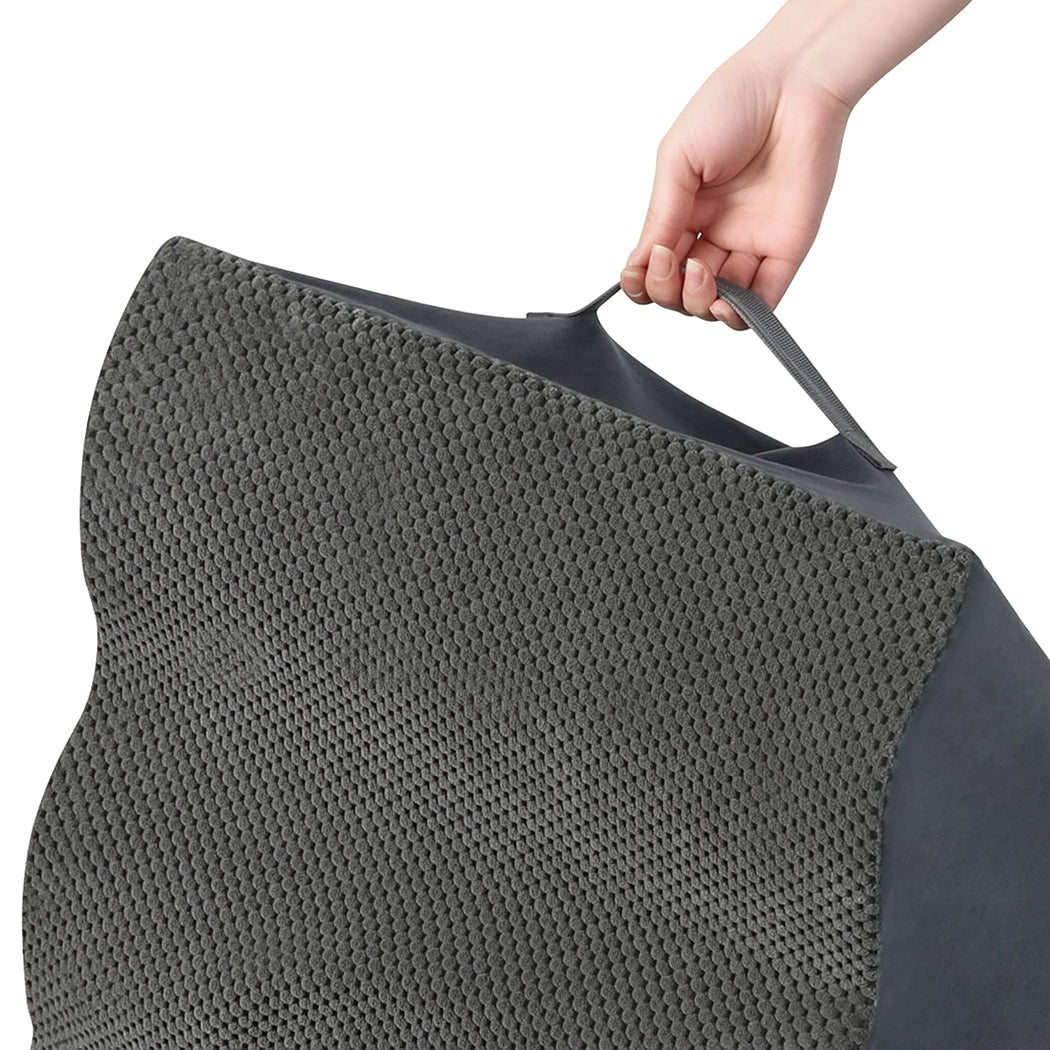 Pawz 3 Steps Pet Stairs Dog Ramp High Density Foam Grey-1973193549394612229