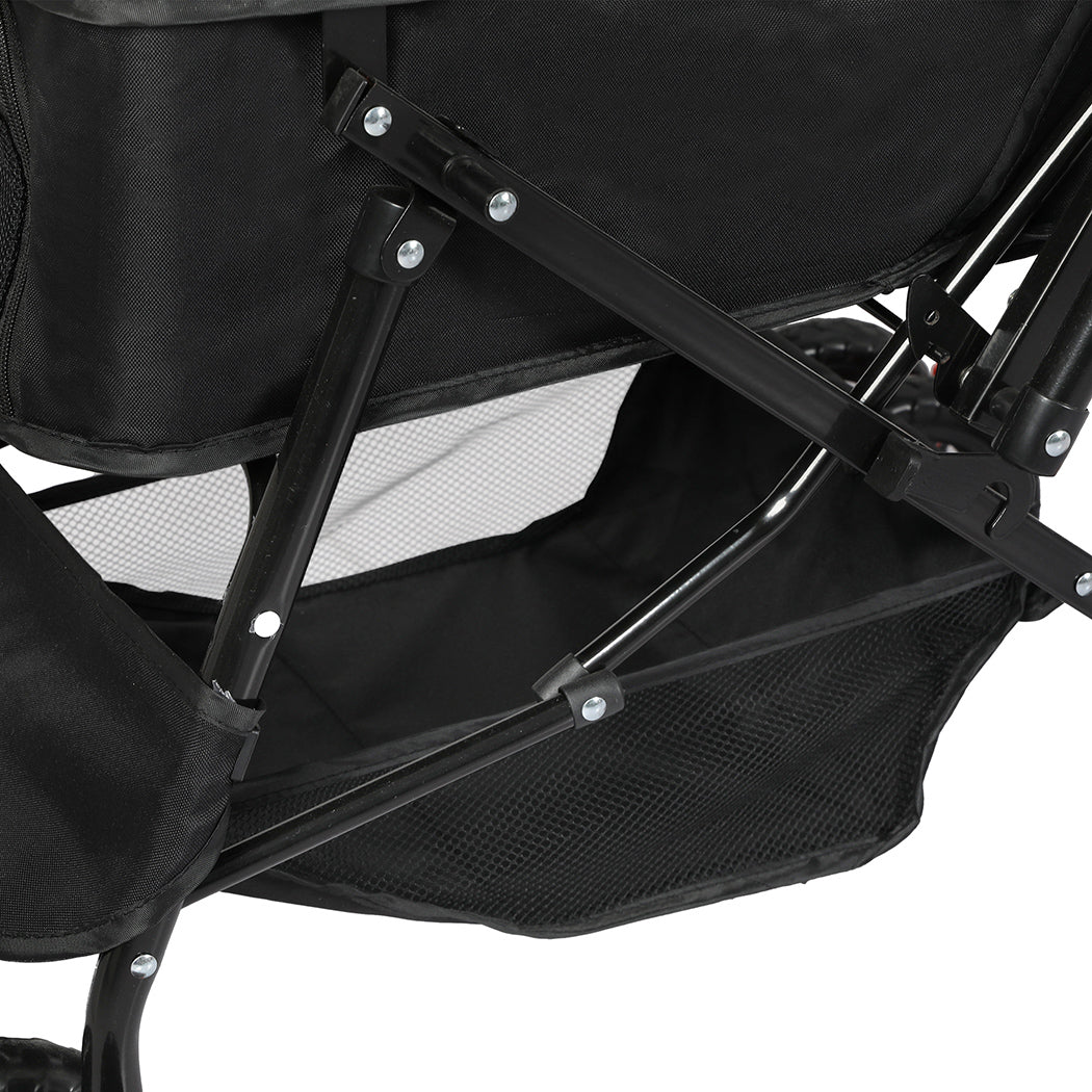 PaWz Pet Stroller Dog Cat Carrier Foldable Black-1973193719184232453