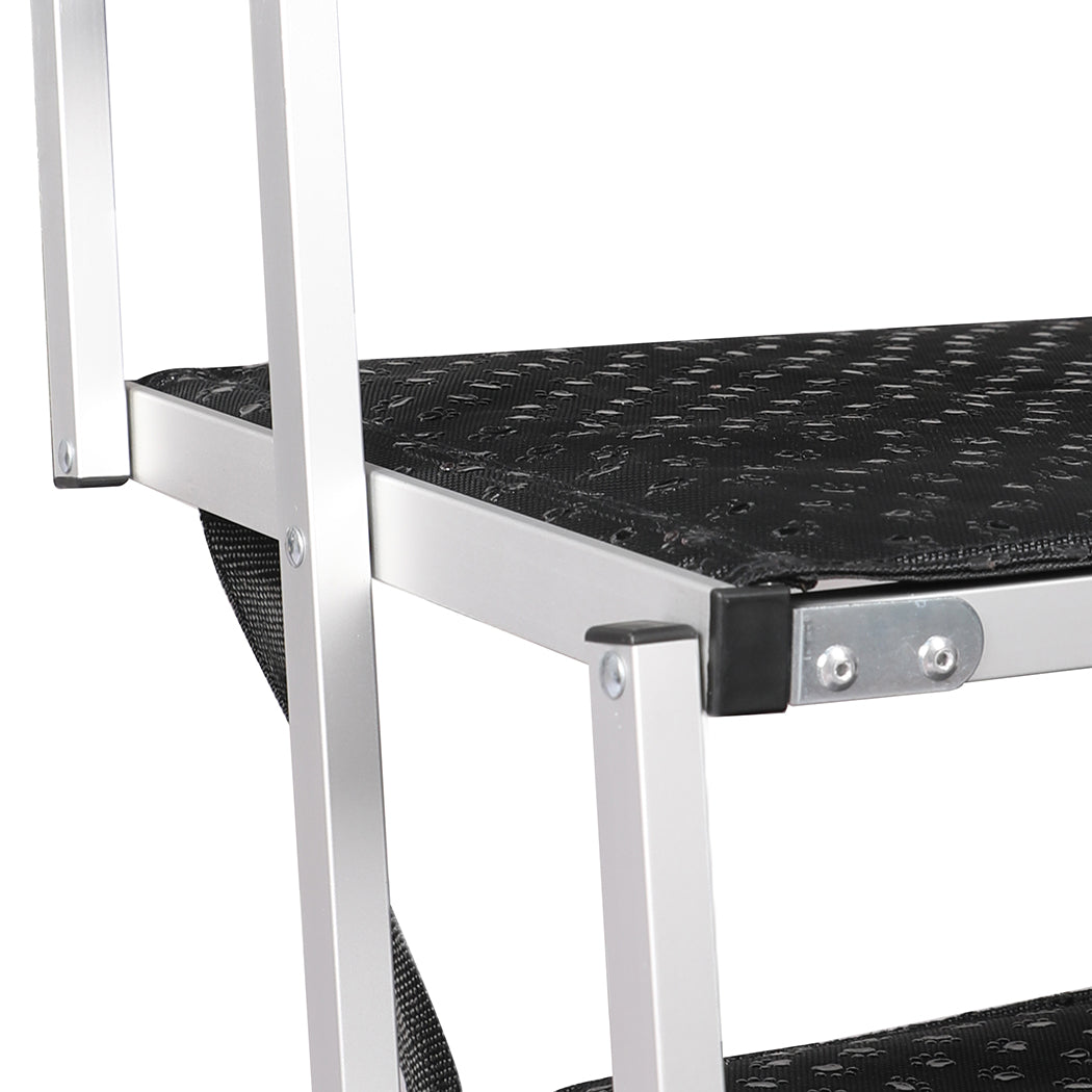 PaWz 5 Steps Dog Ramp Adjustable Height Black-1973193664029134853