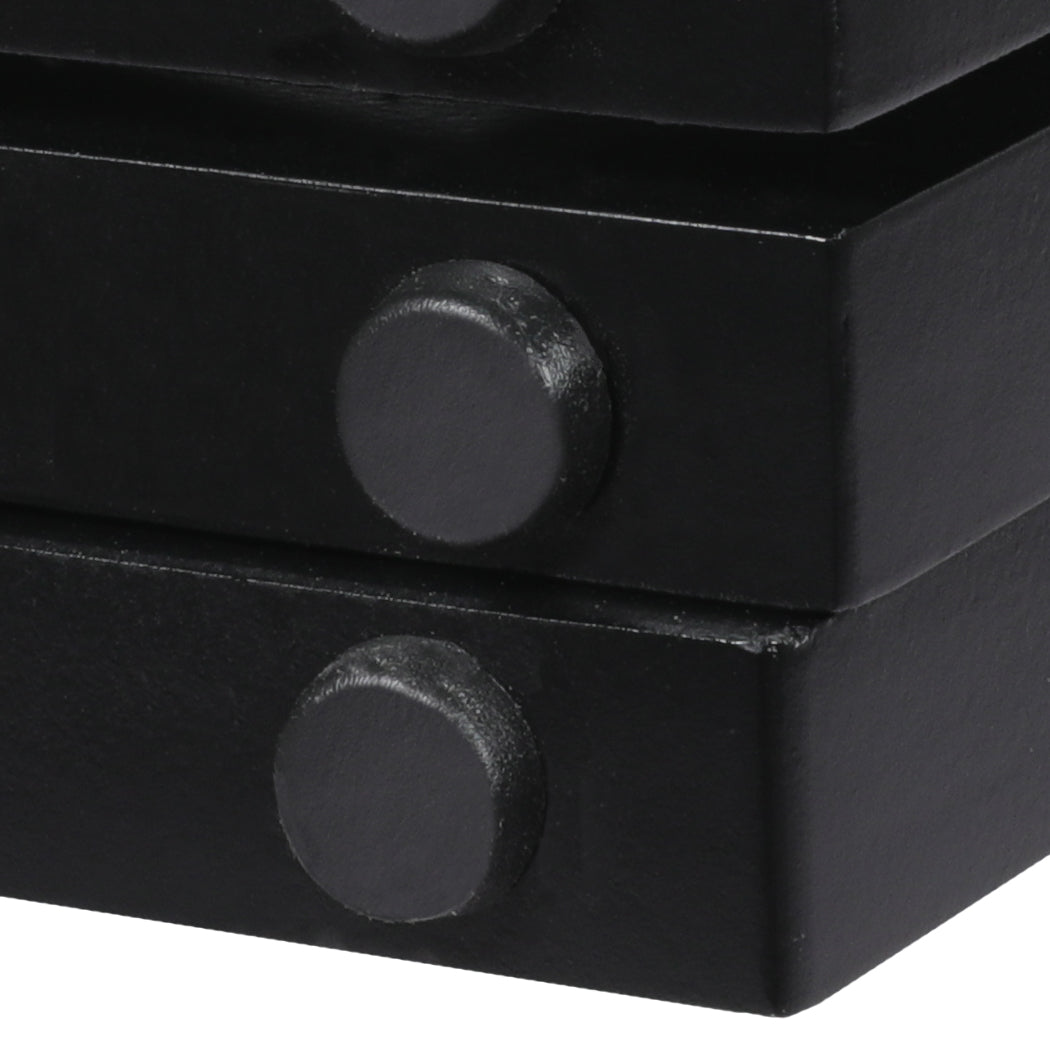 PaWz 4 Panels Wooden Pet Gate Dog Fence Black 600x 3MM-1973193642772402181