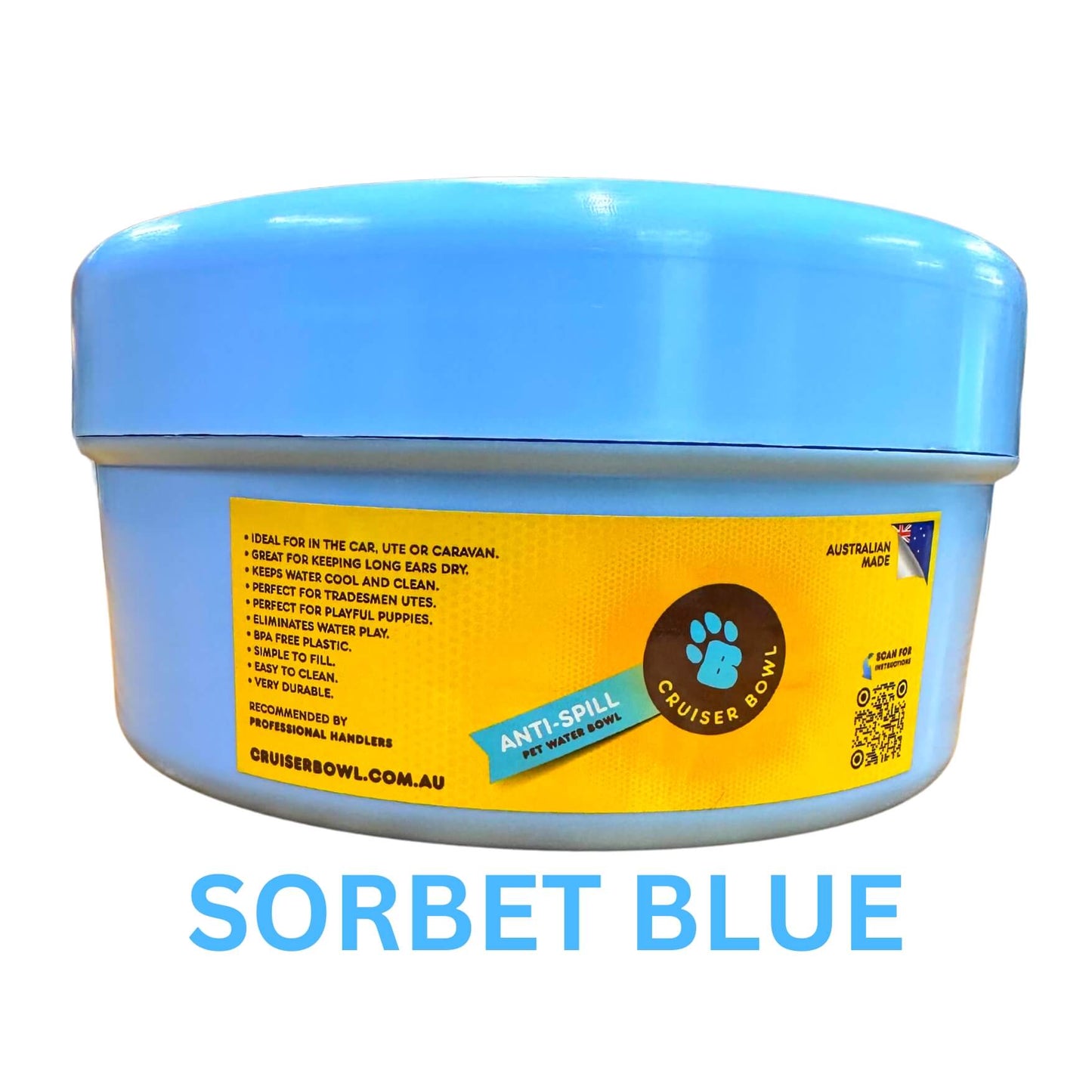 Dog Cruiser Bowl Sorbet Blue 21cm x 10.5cm