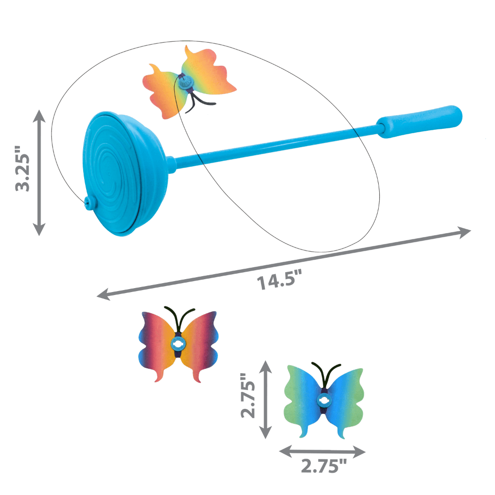 KONG Teaser Purrsuit Butterfly Cat Wand