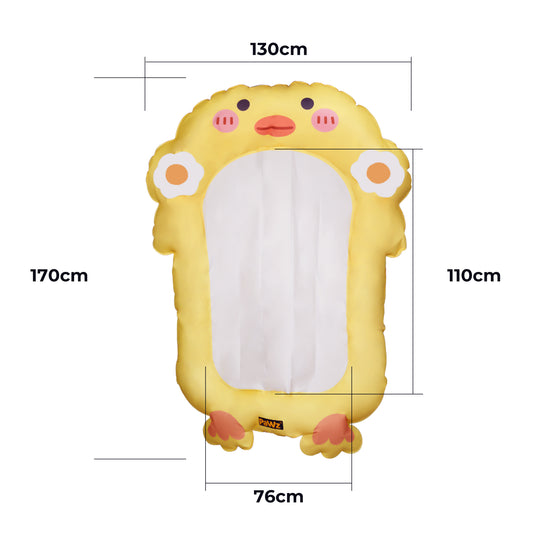 PaWz Pet Cooling Mat Dog Cat Human Size Yellow-1973193692156137474