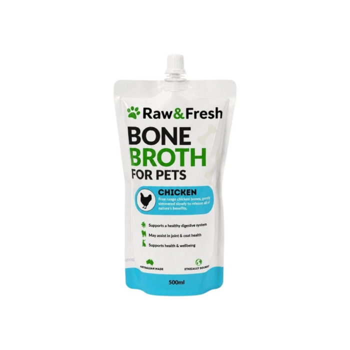 Raw & Fresh Bone Broth For Pets - Chicken 500ml