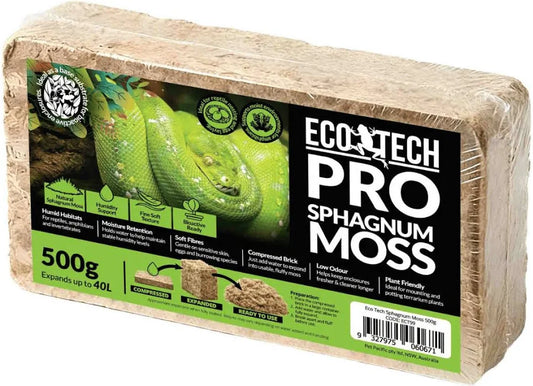 Eco Tech Pro Sphagnum Moss Brick 500gm