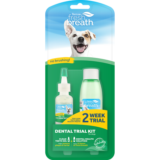 TropiClean Fresh Breath Dental Trial Kit For Dogs