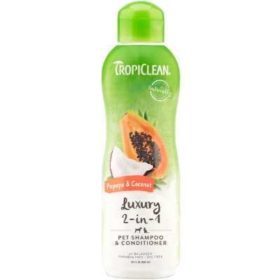 Tropiclean Shampoo Conditioner Papaya & Coconut 355ml