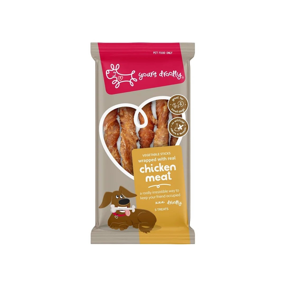 Yours Droolly Chicken Wrap Sticks Small 5pk