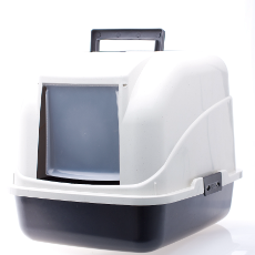 Cat Litter Tray Hooded With Flap Door 45cm x 40cm x 40cm High
