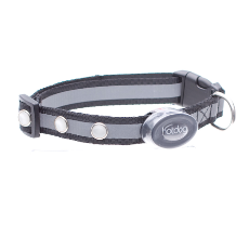 Glow and Go Reflective Dog Collar Black 32 - 50cm